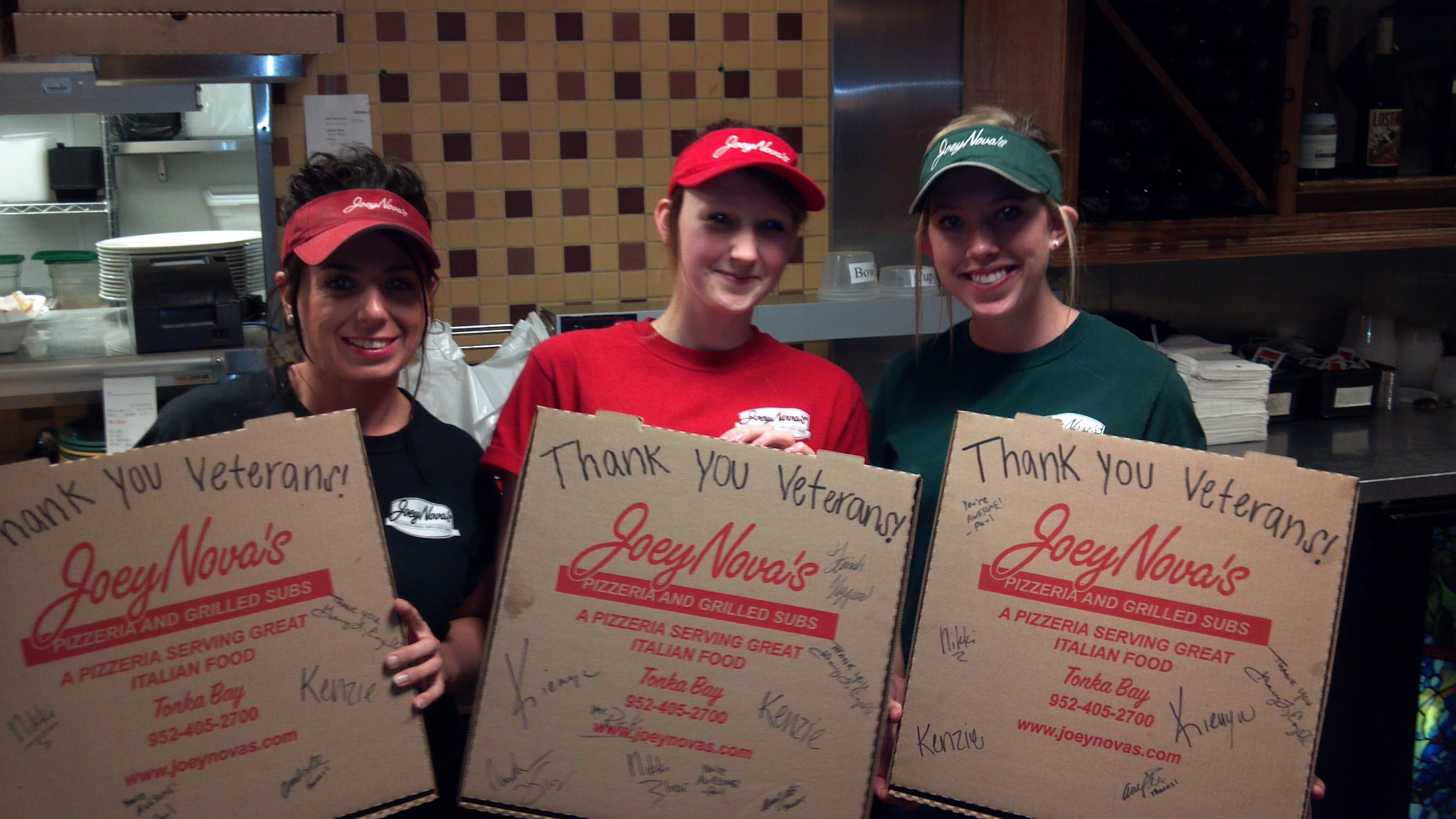 veterans pizza boxes