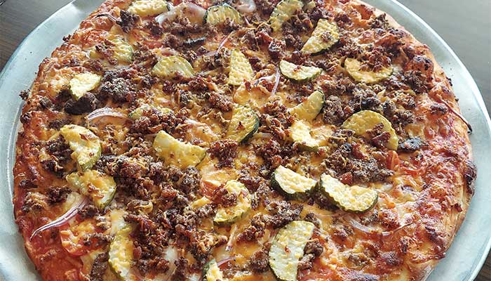 Joey Novas Bacon Cheeseburger pizza